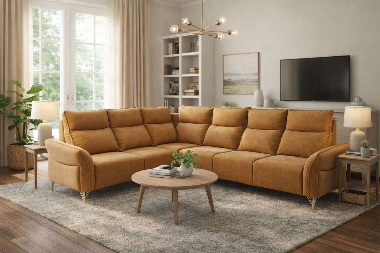 L CORNER SOFA SET
